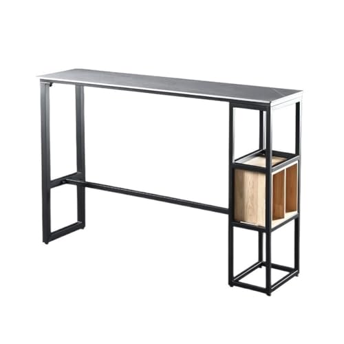 CJHFR472SG Leichter Luxus-Stehtisch aus Steinplatte mit Metallrahmen, Esstisch for die Küche zu Hause(120 * 40 * 105cm) von CJHFR472SG