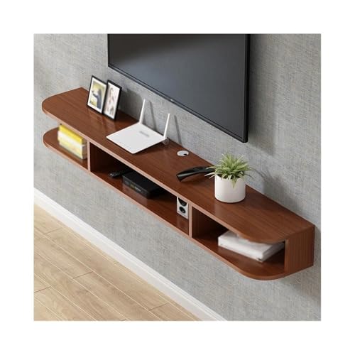 CJHFR472SG Medienkonsole An der Wand montierter TV-Schrank, an der Wand montiertes Lagerregal, schwebender TV-Ständer for Wohnzimmer, Schlafzimmer Unterhaltungszentrum(Bruin) von CJHFR472SG