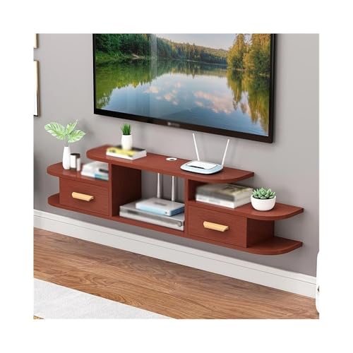 CJHFR472SG Medienkonsole Schwebender TV-Ständer, wandmontierte Medienwandeinheiten, TV-Lowboard mit Kabelloch Unterhaltungszentrum(Bruin) von CJHFR472SG
