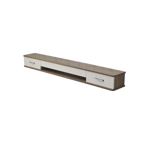 CJHFR472SG Medienkonsole Schwebendes TV-Gerät, an der Wand montierter TV-Schrank, schwebende Regale mit Tür, for Wohnzimmer oder Büro Unterhaltungszentrum(Grigio) von CJHFR472SG