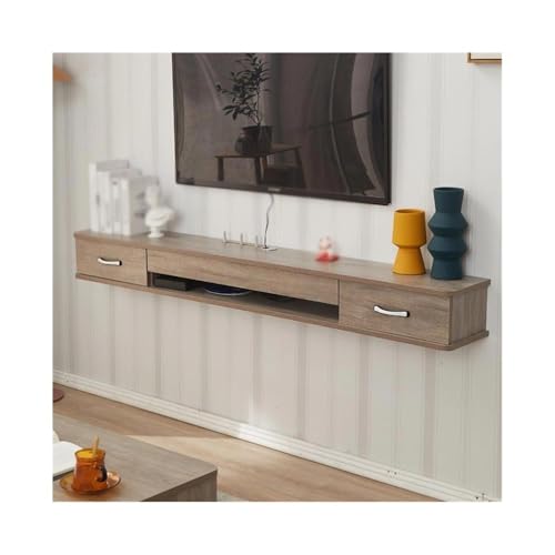 CJHFR472SG Medienkonsole Schwebendes TV-Regal, wandmontierter TV-Schrank, schwebende Regale mit Tür, Entertainment-Medienkonsole Unterhaltungszentrum(Groß) von CJHFR472SG