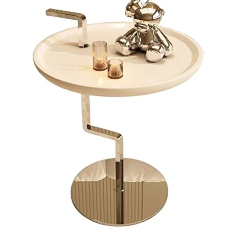 CJHFR472SG Modern 19,6" runder Beistelltisch, weißer Beistelltisch for Wohnzimmer, Nachttisch, moderner Couchtisch aus Metall, runder Akzenttisch for kleine Räume, Nachttisch Einfach CJHFR472SG Modern 19,6" runder Beistelltisch, weißer Beistelltisch for Wohnzimmer, Nachttisch, moderner Couchtisch aus Metall, runder Akzenttisch for kleine Räume, Nachttisch Einfach von CJHFR472SG