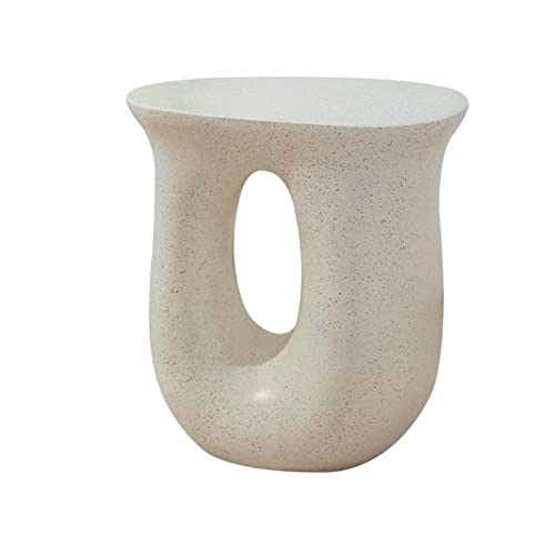 CJHFR472SG Modern Kleiner runder Beistelltisch for Wohnzimmer, Eingangsbereich, kleine Räume, weiße Nachttische, Couchtisch, Nachttisch, Akzenttisch Einfach von CJHFR472SG