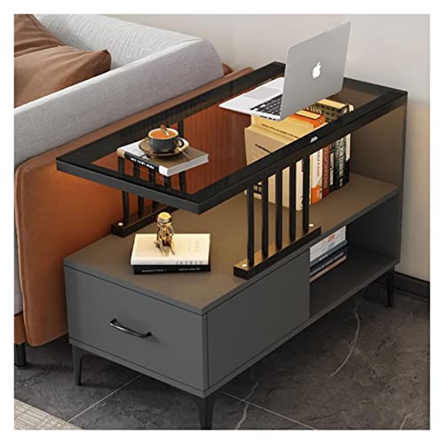 CJHFR472SG Modern Nightstand with Storage Shelf, End Table, Side Table with Drawers Storage Cabinet for Small Spaces Bedroom, Living Room,Sofa Side Einfach(Schwarz) von CJHFR472SG