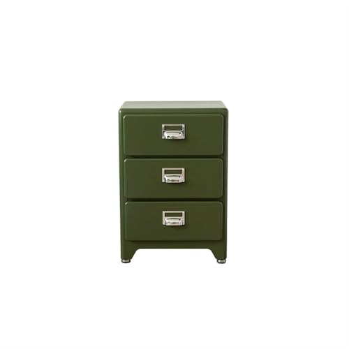 CJHFR472SG Moderne Massivholz Nachttisch Schlafzimmermöbel minimalistische Lagerung kleine Nachttisch Vintage Wohnzimmer Lagerung Sideboard Praktisch(Dark Green) von CJHFR472SG