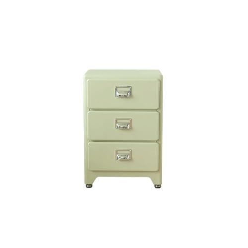 CJHFR472SG Moderne Massivholz Nachttisch Schlafzimmermöbel minimalistische Lagerung kleine Nachttisch Vintage Wohnzimmer Lagerung Sideboard Praktisch(Light Green) von CJHFR472SG