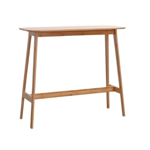 CJHFR472SG Moderner, hoher Tischbein-Langer Tisch mit schmalem Bein, einfacher Balkon-Freizeit-Stehtisch aus Holz(Mittel) von CJHFR472SG