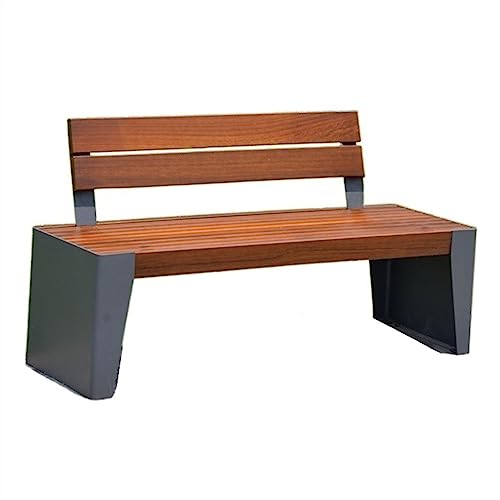 CJHFR472SG Patio Bänke 3 Parkbänke for den Außenbereich, Sitzflächen und Rückenlehnen aus Hartholzlatten, geeignet for die Veranda auf der Terrasse, den Gartenhof am Pool Hinterhof(180x50x80CM) von CJHFR472SG