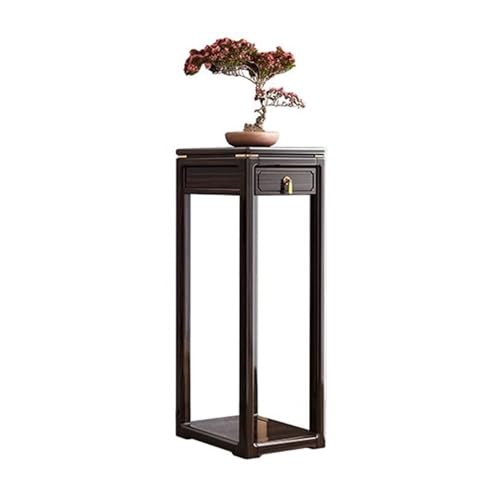 CJHFR472SG Vasensockel Neuer chinesischer Zen-Bonsai-Ständer mit Schubladenboden-Blumentopfregal for den Innen- und Präsentation(Groß) von CJHFR472SG