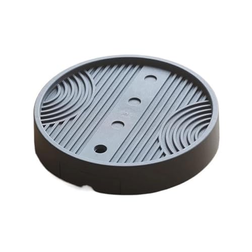 CJHFR472SG Vasensockel Runde Bonsai-Basis, unsichtbare Mobile Rolle, Pflanzen-Tropfschale, Ausstellungsständer for Zuhause Präsentation(Klein) von CJHFR472SG