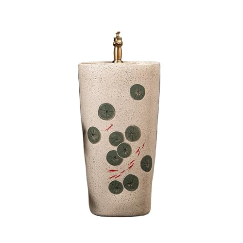 Klassisch Bodenstehendes Haushaltswaschbecken aus Keramik mit Standwaschbecken und Wasserhahn und Abflussset Waschbecken Klassisch Bodenstehendes Haushaltswaschbecken aus Keramik mit Standwaschbecken und Wasserhahn und Abflussset Waschbecken von CJHFR472SG