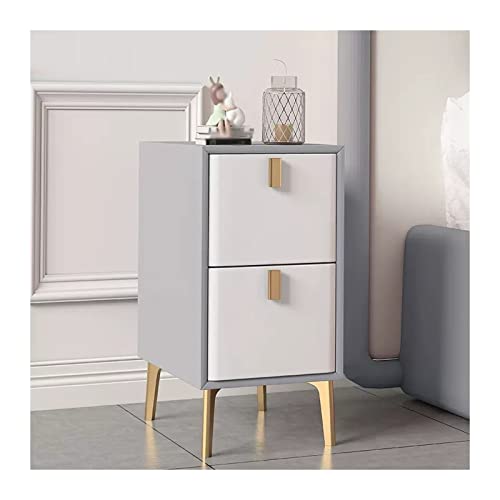 Moderner schmaler Nachttisch mit eleganter Kunstleder-Optik, schmaler Nachttisch mit glatten Schienen, kleiner Nachttisch, schmaler Beistelltisch für kleine Räume, Schlafzimmer, Sofa-Seite, Hellgrau Moderner schmaler Nachttisch mit eleganter Kunstleder-Optik, schmaler Nachttisch mit glatten Schienen, kleiner Nachttisch, schmaler Beistelltisch für kleine Räume, Schlafzimmer, Sofa-Seite, Hellgrau von CJHFR472SG