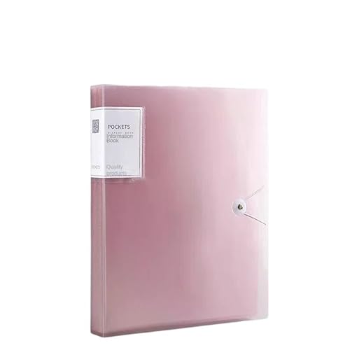 Ordner Organizer A4 Farbe Transparent Ordner Dokument Große Kapazität Datei Organizer Score Test PaperHolder Student Datei Datei Bürobedarf(Pink) von CJHFR472SG