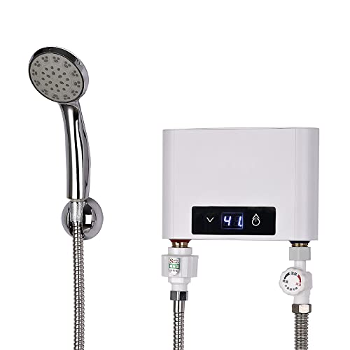 Mini Durchlauferhitzer Elektrische Durchlauferhitzer, Mini Instant Warmwasserbereiter Durchlauferhitzer Tankless für Badezimmer Küche von CJHZQYY