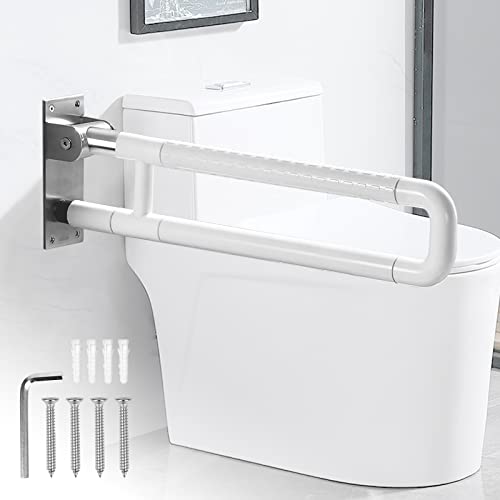 Toiletten Wandstützgriff WC Haltegriff für Behinderten,Stützgriff Sicherheitsgriff für Dusche Badezimmer, Klappbar Rutschfest Wandmontage Haltegriffe Griffe von CJHZQYY