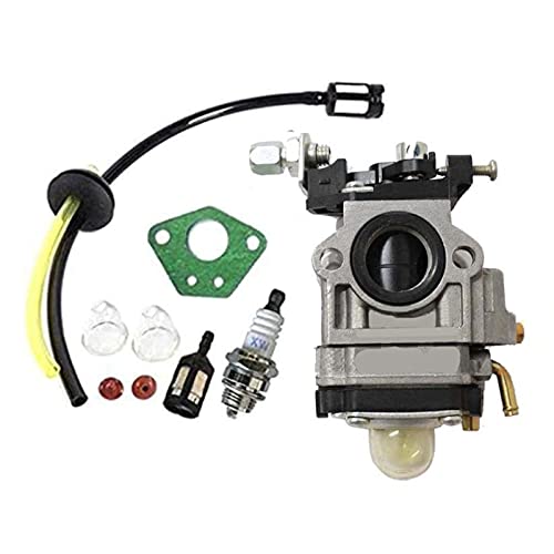 Vergaser, Motor Vergaser GX35 52cc 49cc 43cc 40cc für Motorsense Heckenschere Kohlenstoffmäher 15 mm Air Filter mit Dichtung, Schlauch, Zündkerze und Benzinfilte von CJHZQYY