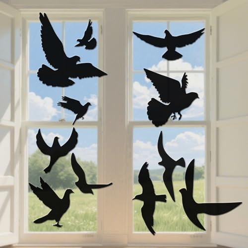22 Stück Anti-Kollision Fenster Aufkleber Vogel Form, Aufkleber Vogelschutz Fenster, Schwarze Vogelaufkleber für Fensterscheiben, Vögel Fenster Aufkleber Selbsthaftend, Vogelschutz Fenster【Schwarz】 22 Stück Anti-Kollision Fenster Aufkleber Vogel Form, Aufkleber Vogelschutz Fenster, Schwarze Vogelaufkleber für Fensterscheiben, Vögel Fenster Aufkleber Selbsthaftend, Vogelschutz Fenster【Schwarz】 von CJMUQHEHH