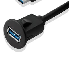 2m USB Einbaubuchse USB 3.0, Buchse Auto USB Einbaubuchse 3.3' 3.0 Verlängerungskabel, 10Gbps 5V/2A Aufladen, Buchse Einbau für Bündige Montage im Auto/Boot/RV/Motorrad, Panel Flush Mount Adapter 2m USB Einbaubuchse USB 3.0, Buchse Auto USB Einbaubuchse 3.3' 3.0 Verlängerungskabel, 10Gbps 5V/2A Aufladen, Buchse Einbau für Bündige Montage im Auto/Boot/RV/Motorrad, Panel Flush Mount Adapter von CJMUQHEHH