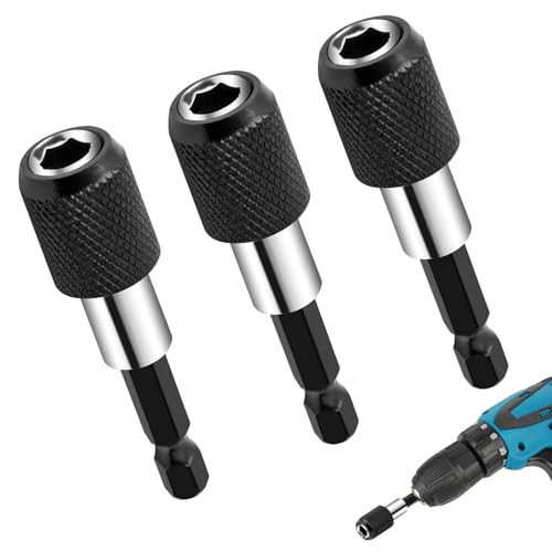 3 Stück Bithalter Magnetische Schnellwechsel, 1/4 60mm Magnetischer Bithalter, Schwenkbarer Bit Halter, Sechskantschaft Schnellwechsler Zubehör für Elektrowerkzeuge für Verschiedenen Schraubendreher 3 Stück Bithalter Magnetische Schnellwechsel, 1/4 60mm Magnetischer Bithalter, Schwenkbarer Bit Halter, Sechskantschaft Schnellwechsler Zubehör für Elektrowerkzeuge für Verschiedenen Schraubendreher von CJMUQHEHH