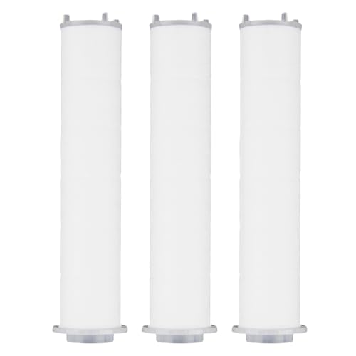 3 Stück Duschkopf Ersatz-Filter, 2 in 1 PP Filter für duschkopf, für Gereinigtes & weicheres Wasser, Filtert Effektiv Kalk und Chlor für glänzendes Haar und eine gesündere Haut, Einfache Installation von CJMUQHEHH