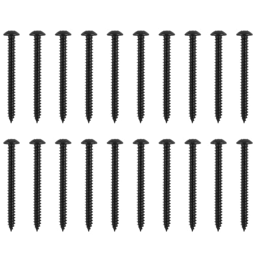 50 Stück M5 x 12mm Selbstschneidende Holzschrauben aus Kohlenstoffstahl mit Rundkopf, Schwarz Zink Plattiert, Ideal für Möbel- und Heimwerkerprojekte 50 Stück M5 x 12mm Selbstschneidende Holzschrauben aus Kohlenstoffstahl mit Rundkopf, Schwarz Zink Plattiert, Ideal für Möbel- und Heimwerkerprojekte von CJMUQHEHH