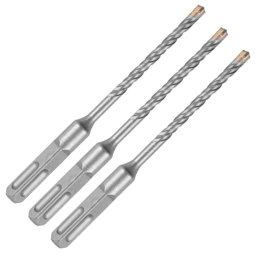SDS Plus Bohrer Set 6mm x 160mm, 3 Teiliges Betonbohrer 6mm Set, Profi Steinbohrer 6mm Bohrer mit 4 Schneiden, langlebiger SDS Bohrer für Stein, Beton, Ziegel, Mauerwerk und Schlagbohrmaschinen SDS Plus Bohrer Set 6mm x 160mm, 3 Teiliges Betonbohrer 6mm Set, Profi Steinbohrer 6mm Bohrer mit 4 Schneiden, langlebiger SDS Bohrer für Stein, Beton, Ziegel, Mauerwerk und Schlagbohrmaschinen von CJMUQHEHH
