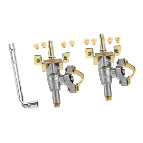 2 Stück Grillplattenbrenner-Steuerventil, passend for 36-Zoll-Tischgrillplatten mit 4 Brennern und, Grill universeller Öffnung 2 Stück Grillplattenbrenner-Steuerventil, passend for 36-Zoll-Tischgrillplatten mit 4 Brennern und, Grill universeller Öffnung von CJTWNBIO