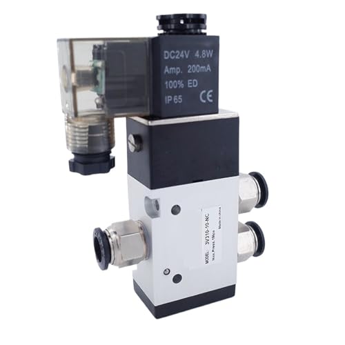 3V110-06 3V210-08 3V310-10 Ventile Mit Schlauch Anschluss 4mm/6mm/8mm 3/2 Weg Magnetventil 12V 24V 220V(3V210-08,DC12V_8MM FITTINGS) von CJTWNBIO