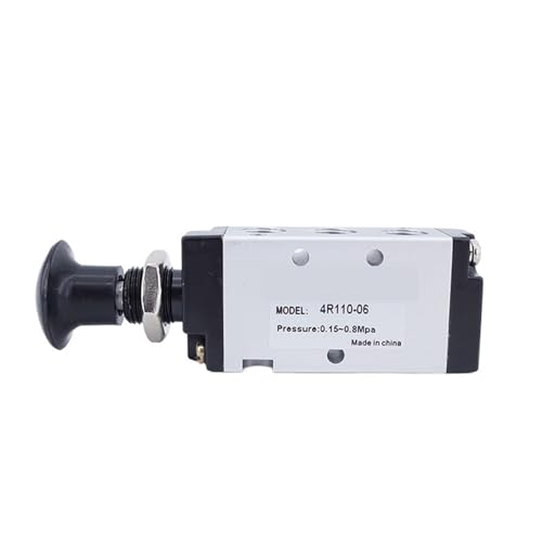 5-Wege-2-Positionen-Handsteuerventil Pneumatisches Lufthand-Pull-Push-Ventil 4R110-06 4R210-06 4R210-08 Anschluss 1/8 Zoll BSP 1/4(4R110-06) von CJTWNBIO