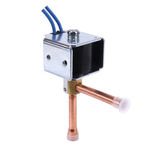 Miniature Flow Copper Pilot Solenoid Valve Refrigeration System AC220V For Central Air Conditioning(Month 2in 1in,Plastic - medium pre) von CJTWNBIO