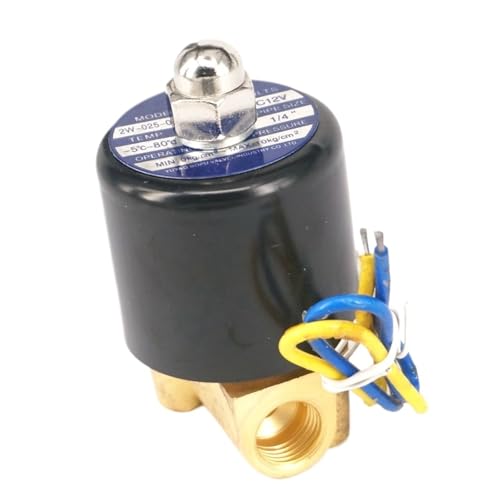 N/C 2 Way 1/8" 1/4" BSP 12-220V Gas Water Pneumatic Electric Solenoid Valve Oil 2W-06 2W-08Copper Coil(WHITE,220VAC) von CJTWNBIO