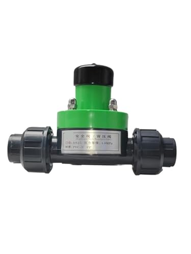 UPVC-Kunststoff flexibles Rückschlagventil/Sicherheitsventil Einweg-Überdruckventil, Druckminderventil(Black) von CJTWNBIO