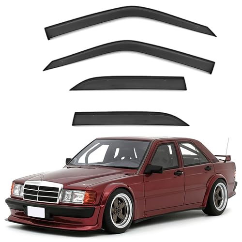 CJYCJY Windabweiser Passend Für Mercedes Benz 190E MK1-W201 1982-1994, Autofenster Regenschutz Regenabweise Integrierte Deflektoren Seitenscheiben vorn und hinten von CJYCJY