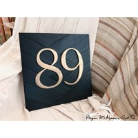Hausnummer Schwarz, Hausnummern Schild, Adressschild, Moderne Hausnummern, Schild Hausnummer Schwarz, Hausnummern Schild, Adressschild, Moderne Hausnummern, Schild von CJamStore