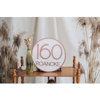 Kupfer Hausnummer Schild, Rundes Schild - 10, 12, 16, 18, 20 Zoll Kupfer Hausnummer Schild, Rundes Schild - 10, 12, 16, 18, 20 Zoll von CJamStore