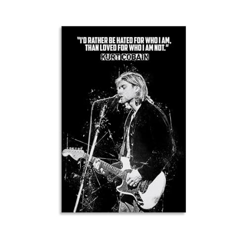 CJianqiang Kurt Cobain 2 Poster, Album, Sänger, Leinwand, Poster, Musikposter, Wandkunst, Dekoration, Gemälde, Schlafzimmer, Gemälde, Wohnzimmer, Poster, 40 x 60 cm, ungerahmter Stil CJianqiang Kurt Cobain 2 Poster, Album, Sänger, Leinwand, Poster, Musikposter, Wandkunst, Dekoration, Gemälde, Schlafzimmer, Gemälde, Wohnzimmer, Poster, 40 x 60 cm, ungerahmter Stil von CJianqiang