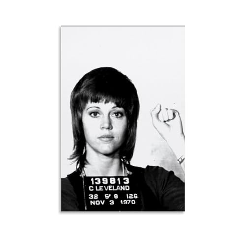 CJianqiang Leinwandposter Schauspieler Jane Fonda, Leinwandkunst-Poster, Wanddekoration, Gemälde, Schlafzimmer, Gemälde, Wohnzimmer, Poster, moderne Heimdekoration, Poster, 20 x 30 cm, ungerahmter CJianqiang Leinwandposter Schauspieler Jane Fonda, Leinwandkunst-Poster, Wanddekoration, Gemälde, Schlafzimmer, Gemälde, Wohnzimmer, Poster, moderne Heimdekoration, Poster, 20 x 30 cm, ungerahmter von CJianqiang