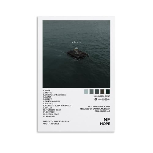 CJianqiang NF-Poster, Hoffnung, Musikposter, Album, Sänger, Leinwandposter, Musikposter, Wandkunst, Dekoration, Gemälde, Schlafzimmer, Gemälde, Wohnzimmer, Poster, 30 x 45 cm, ungerahmter Stil CJianqiang NF-Poster, Hoffnung, Musikposter, Album, Sänger, Leinwandposter, Musikposter, Wandkunst, Dekoration, Gemälde, Schlafzimmer, Gemälde, Wohnzimmer, Poster, 30 x 45 cm, ungerahmter Stil von CJianqiang