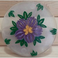 Quilled Blumen Set in Resin Untersetzer/Deko von CKAxCRAFTS