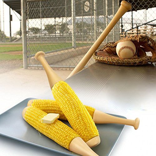 CKB LTD® Set of 2 - Novelty Baseball Bat Cob Holder Baseballschläger Maiskolbenhalter Maiskolben Forks Sticks von CKB LTD