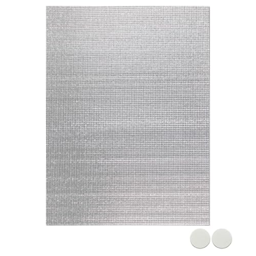 Aluminiumfolien-Wärmeschutzfolie for Fenster, 3 mm dick, kühlende Sichtschutzfolie, Sonnenschutz, UV-Schutz, geeignet for Wintergärten, Wohnmobile und Badezimmer.(60x300cm/23.6x118in) von CKDKASZ