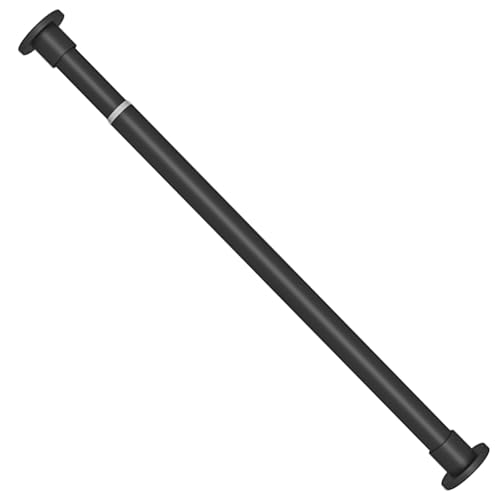 Edelstahl-Duschvorhangstange, 25 mm Durchmesser, verstellbare Feder-Edelstahl-Teleskopstange, einfach zu montieren, geeignet for Badezimmer, Fenster und Kleiderschränke.(Black,19.7~31.5in/0.5~0.8m) von CKDKASZ