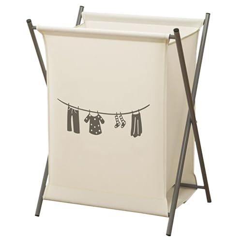 Faltbarer Wäschekorb, Oxford-Stoff, Geräumiger Mehrzweck-Wäschekorb, Geeignet For Badezimmer, Schlafzimmer, Wohnheime Und Waschküchen(Beige) von CKDKASZ