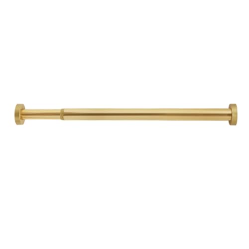 Kleiderbügel, längenverstellbar, aus Flugzeugaluminiumlegierung, robust und langlebig, geeignet for Kleiderschränke, Waschküchen, Wohnmobile und Badezimmer.(Gold,50~75cm/19.7~29.5in) von CKDKASZ