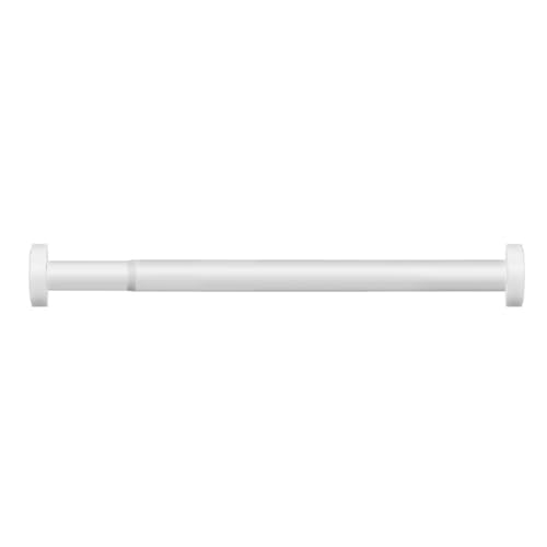 Kleiderbügel, längenverstellbar, aus Flugzeugaluminiumlegierung, robust und langlebig, geeignet for Kleiderschränke, Waschküchen, Wohnmobile und Badezimmer.(White,77~120cm/30.3~47.2in) von CKDKASZ