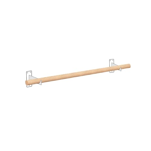 Kleiderstange, Kleiderstange aus massivem Holz, zum Aufhängen und Trocknen von Kleidung, geeignet for Bekleidungsgeschäfte/Friseursalons/Wohnzimmer(120cm/47.2in) von CKDKASZ