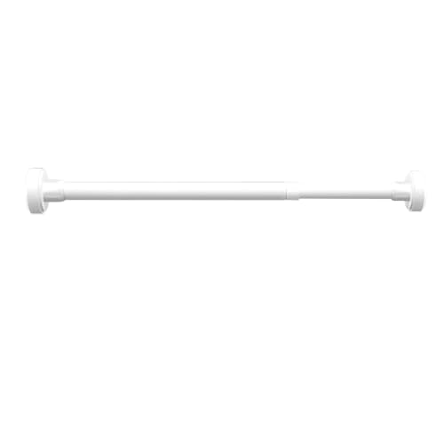 Kleiderstange, verstellbar und ausziehbar, aus Edelstahl mit 25 mm Durchmesser, geeignet for Kleiderschränke, Waschküchen, Schlafzimmer und Wohnmobile.(White,60~95cm/23.6~37.4in) von CKDKASZ