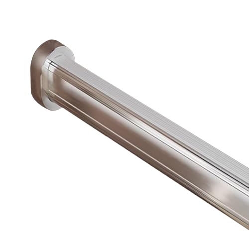 Kleiderstange aus Aluminiumlegierung, geeignet zum Aufhängen von Kleidung, 3 mm dicke Metallkleiderstange, geeignet for Kleiderschränke, Waschküchen und Badezimmer.(Silver,55in/139.3cm) von CKDKASZ