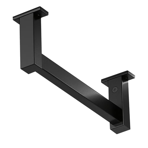 Kleiderstange aus Aluminiumlegierung, robust und langlebig, höhenverstellbar, geeignet for Kleiderschränke, Bücherregale und Waschküchen.(Black,50cm/19.7in) von CKDKASZ