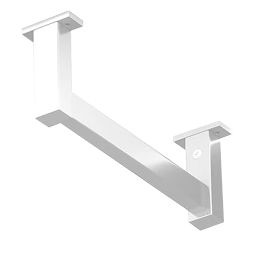 Kleiderstange aus Aluminiumlegierung, robust und langlebig, höhenverstellbar, geeignet for Kleiderschränke, Bücherregale und Waschküchen.(White,80cm/31.5in) von CKDKASZ